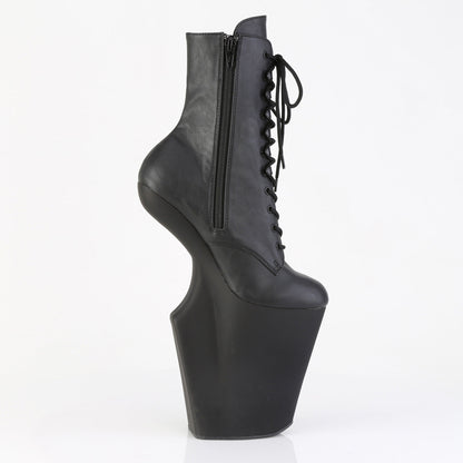 WORSHIP-1020 Pleaser Black 10 Inch Exotic Dancing Ankle Boots