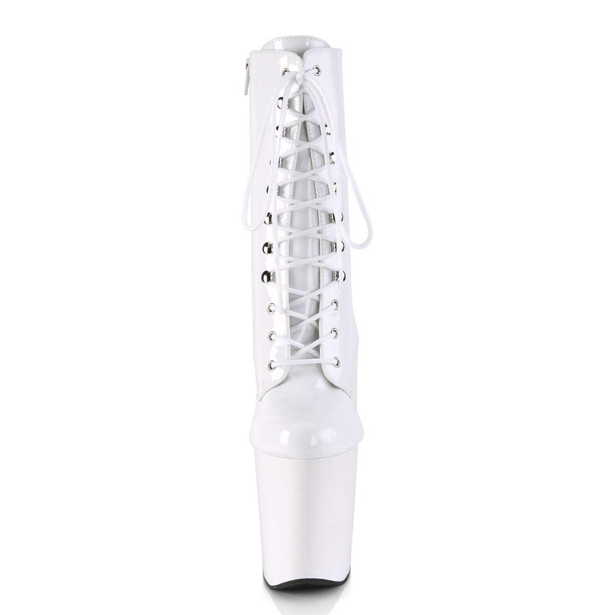 XTREME-1020 Pleaser White 8 Inch Exotic Dancing Ankle Boots