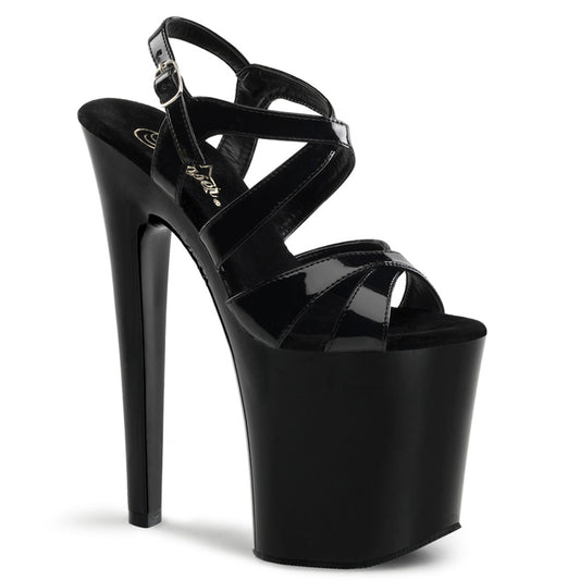 XTREME-872 Pleaser Black 8 Inch Exotic Dancing Platform Shoes