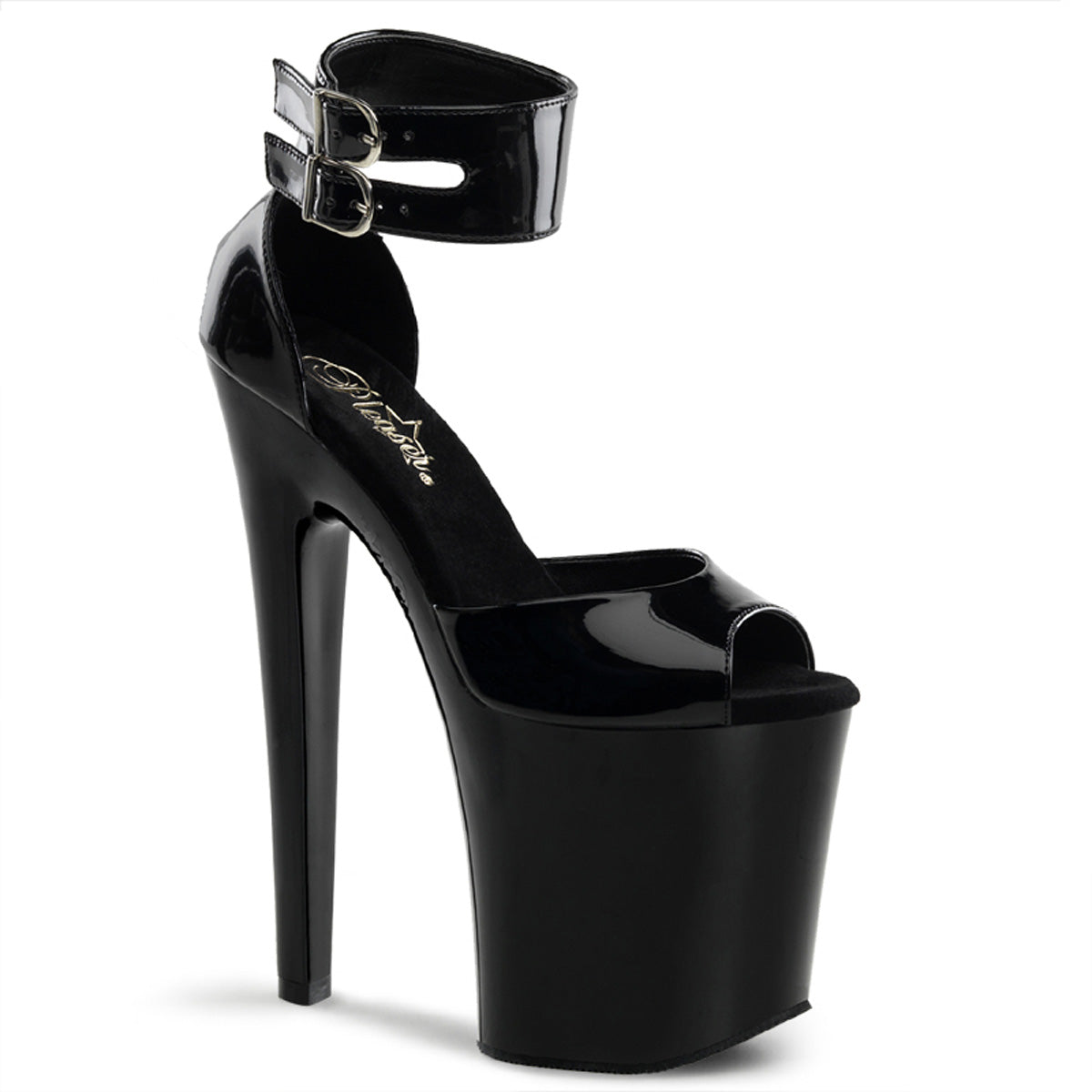 XTREME-875 Pleaser Black Patent Platform Shoes (Sexy Shoes)