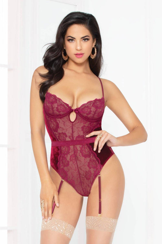 STM10951 Seven Til Midnight Smooth Like Velvet Teddy Wine