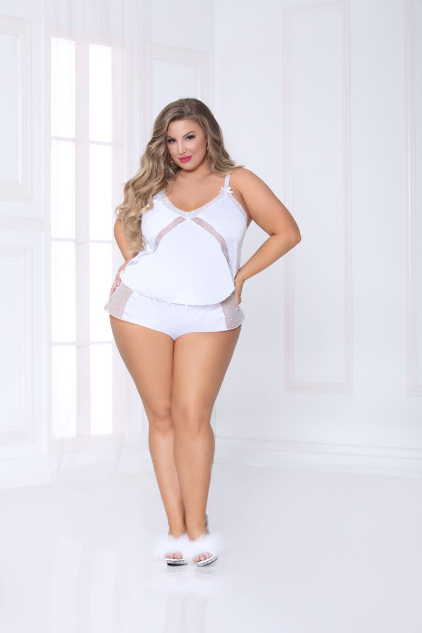 STM11003X Seven Til Midnight Smooth Operator Cami Set - White