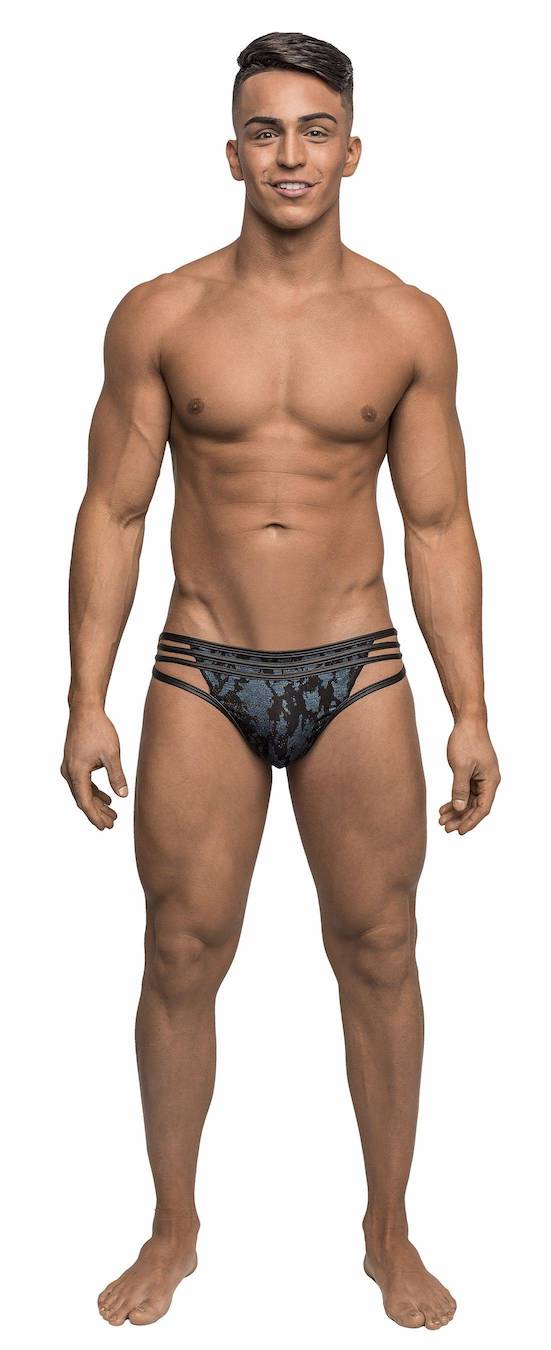 mp419238 malepower strappy thong blue black