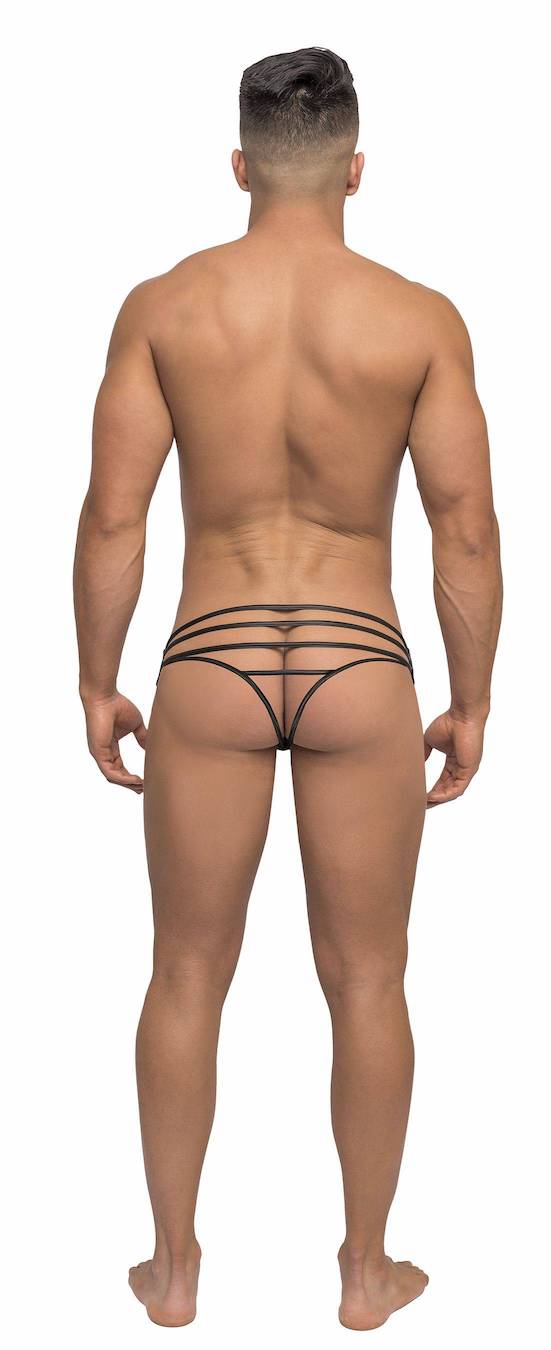 mp419238 malepower strappy thong blue black
