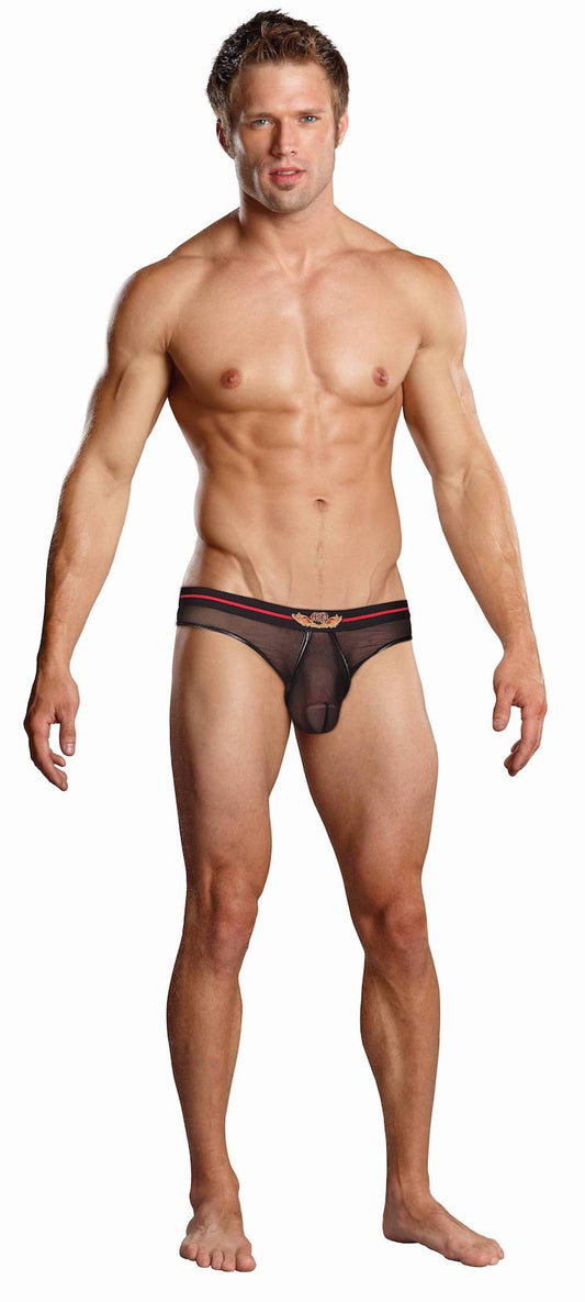 mp436157 malepower lo rise pouch enhancer thong black