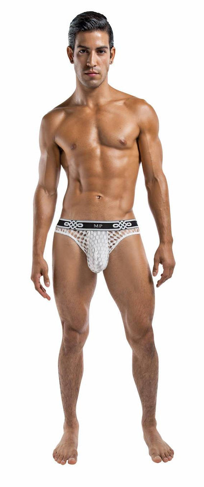 mp438223 malepower lo rise thong white