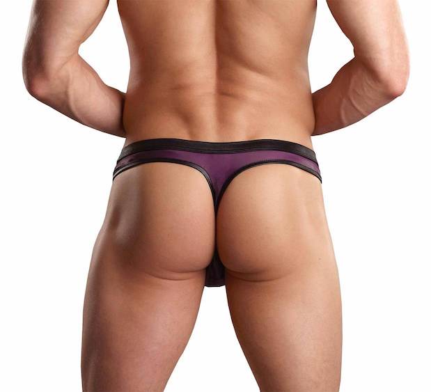 mp441196 malepower zipper thong wine black