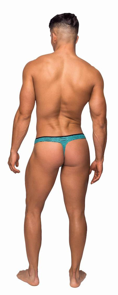 MP461234 Malepower Mini Thong - Seafoam/Black