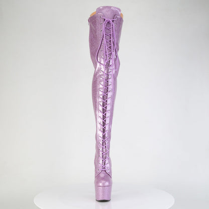 adore 3020gp pleaser pole dancing lilac thigh high boots