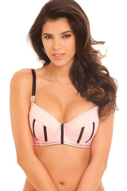 B2005 Rene Exotic Lingerie Bombshell Balconette Bra - Rose