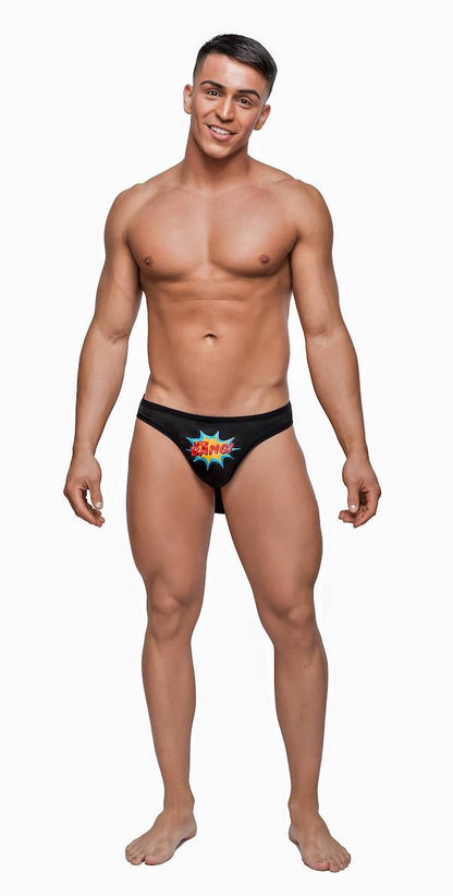 mppak727 malepower super hero thong black