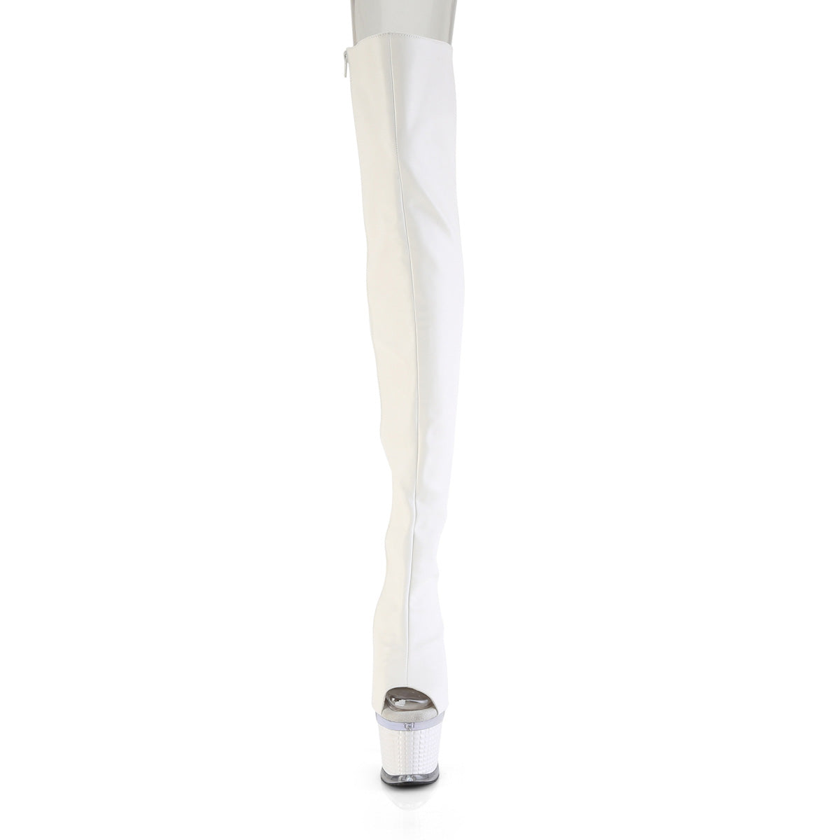 spectator 3030 pleaser pole dancing thigh high boots with peep toes