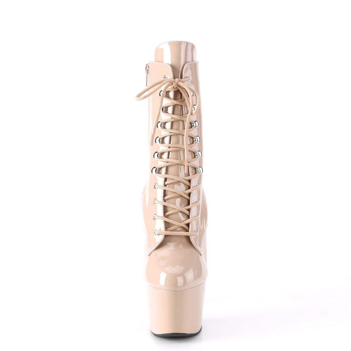 ADORE-1020 Pleaser Nude Patent/Nude Platform Shoes [Sexy Footwear]