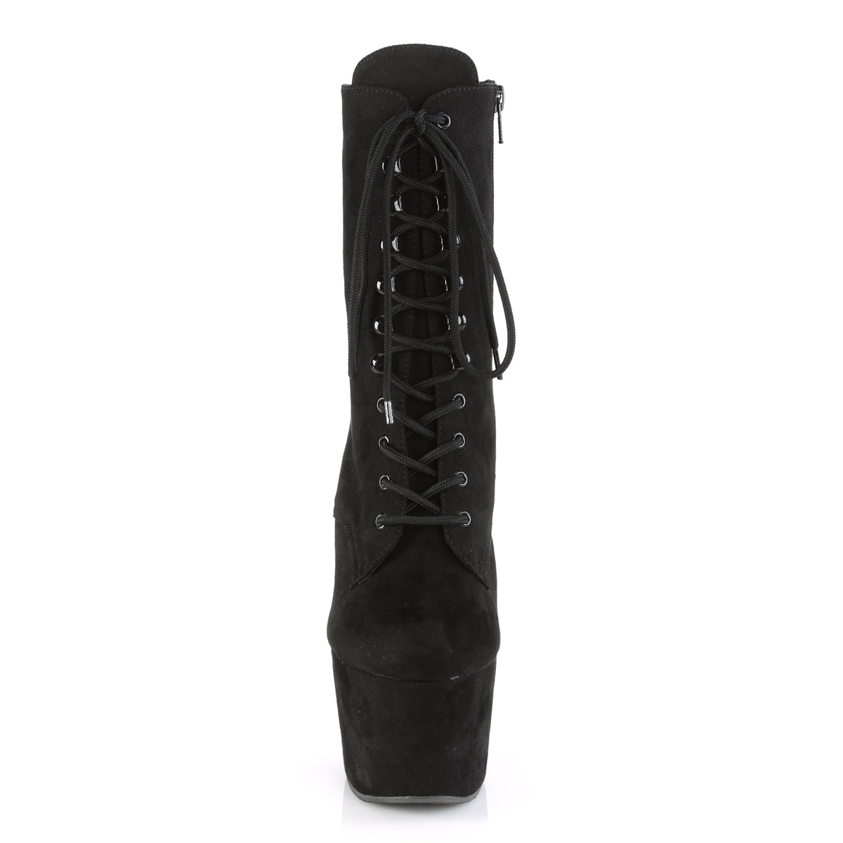 ADORE-1020FS Pleaser Black Faux Suede/Black Faux Suede Platform Shoes [Exotic Dance Ankle Boots]