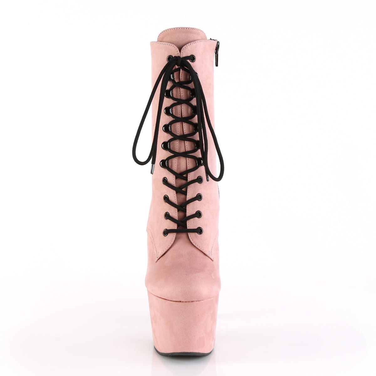 ADORE-1020FS Pleaser B Pink Faux Suede/B Pink Faux Suede Platform Shoes [Exotic Dance Ankle Boots]