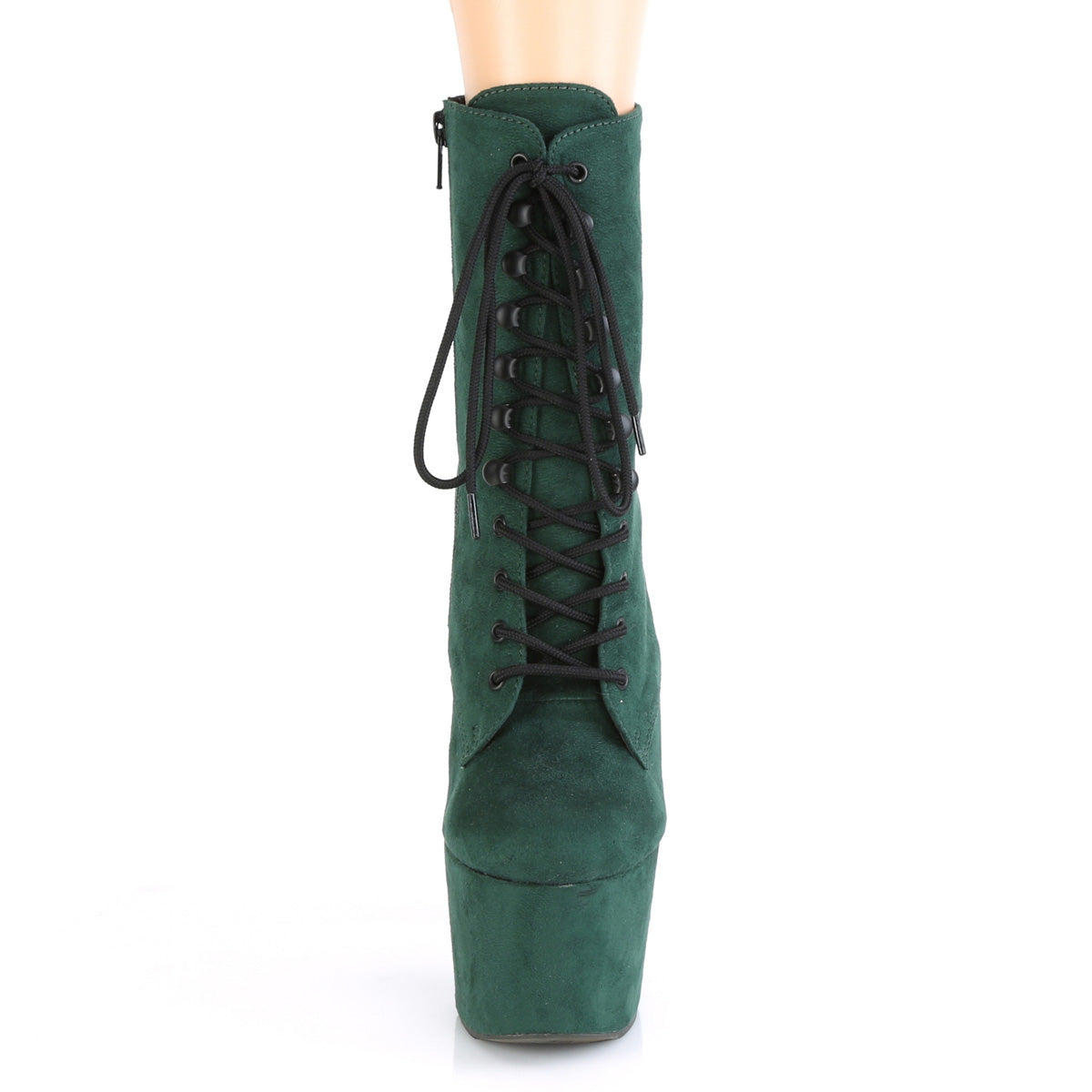 ADORE-1020FS Pleaser Emerald Green F.Suede/Emerald Green F.Suede Platform Shoes [Exotic Dance Ankle Boots]