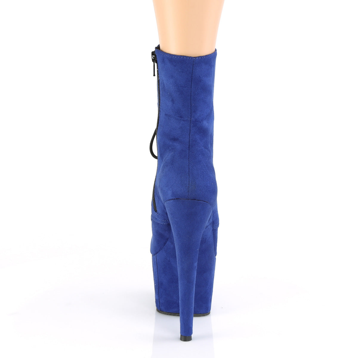 ADORE-1020FS Pleaser Royal Blue Faux Suede/Royal Blue Platform Shoes [Exotic Dance Ankle Boots]