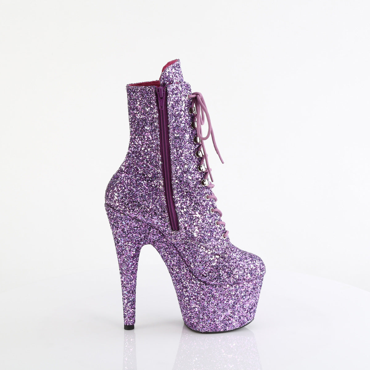 adore 1020gwr pleaser stripper shoes lavender glitter lavender glitter