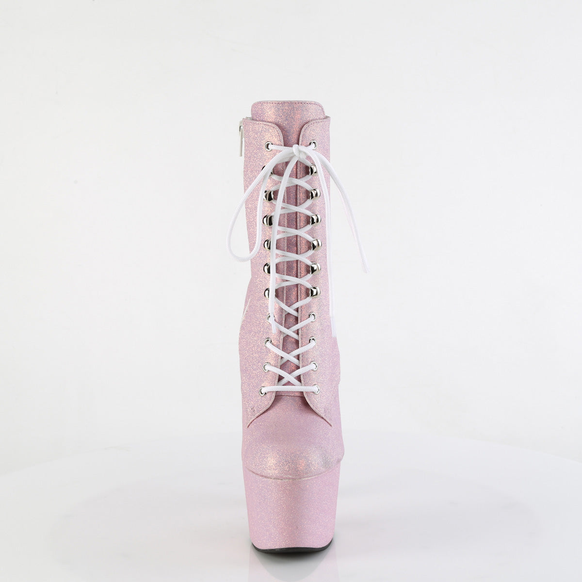 ADORE-1020SDG Pleaser B Pink Sawdust Glitter Platform Shoes [Exotic Dance Ankle Boots]