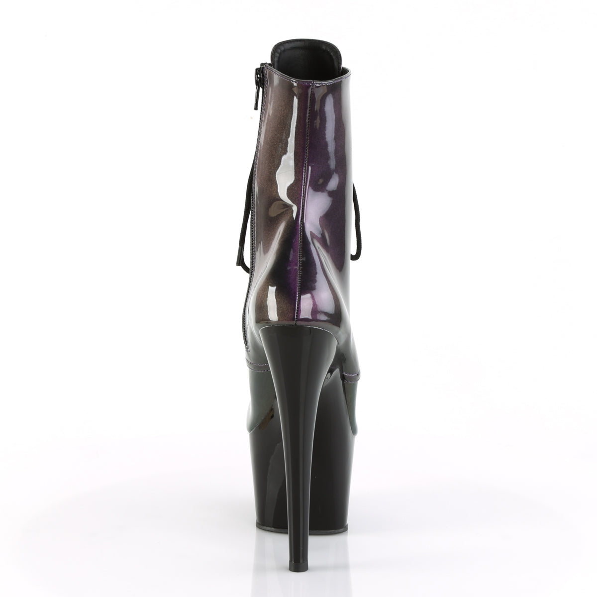 ADORE-1020SHG Pleaser Purple-Olive/Black Platform Shoes [Exotic Dance Ankle Boots]