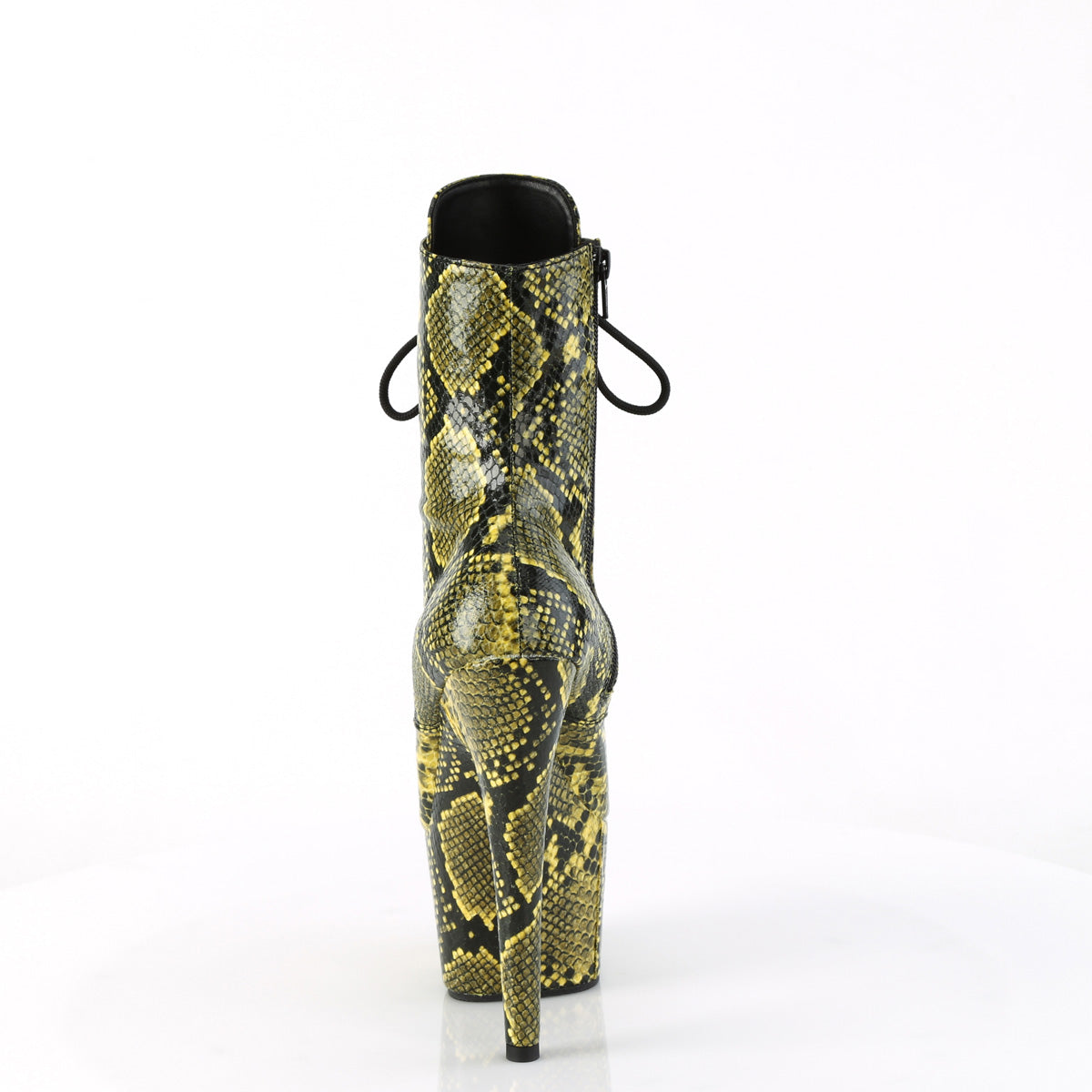 ADORE-1020SPWR Pleaser Yellow Snake Print/Yellow Snake Print Platform Shoes [Sexy Ankle Boots]