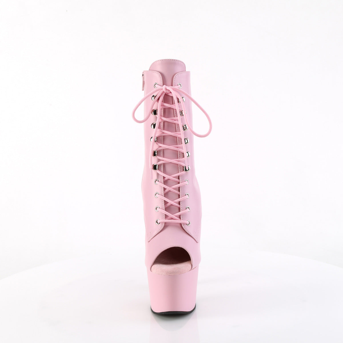 ADORE-1021 Pleaser B Pink Faux Le/B Pink Matte Platform Shoes [Exotic Dance Ankle Boots]