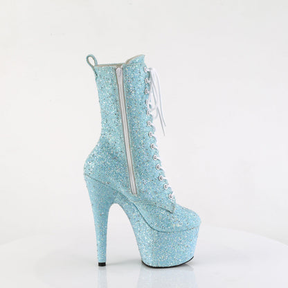 ADORE-1040GR Pleaser Baby Blue Glitter Sexy Platform Shoes (Pole Dancing Heels)