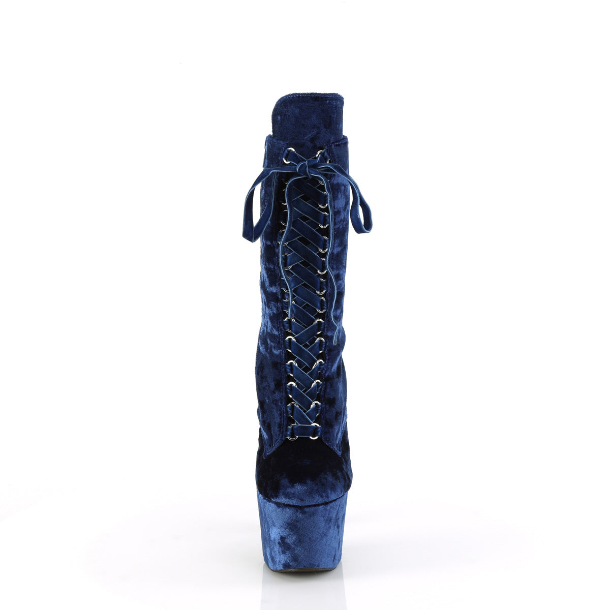 adore 1045vel pleaser stripper shoes navy blue velvet navy blue velvet