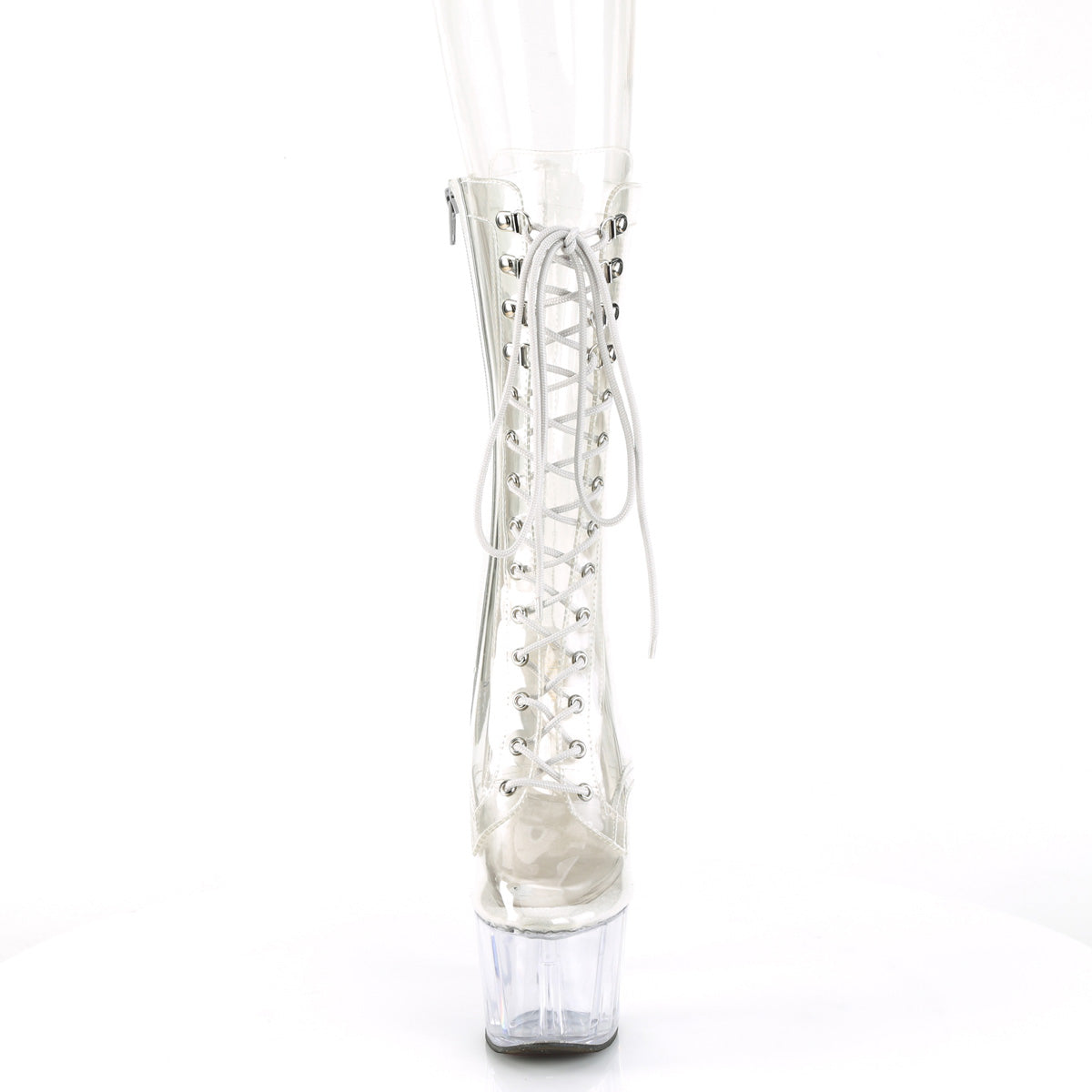 ADORE-1050C Pleaser Transparent Clear Platform Shoes [Sexy Ankle Boots]