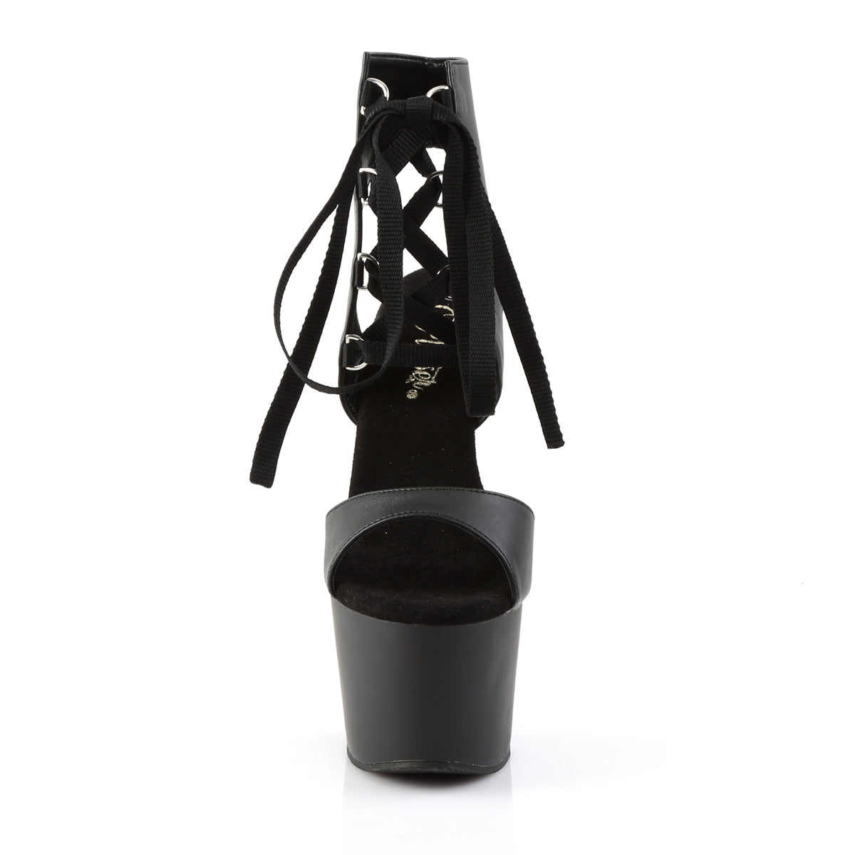 ADORE-700-14 Pleaser Black Faux Leather/Black Matte Platform Shoes [Exotic Dance Shoes]