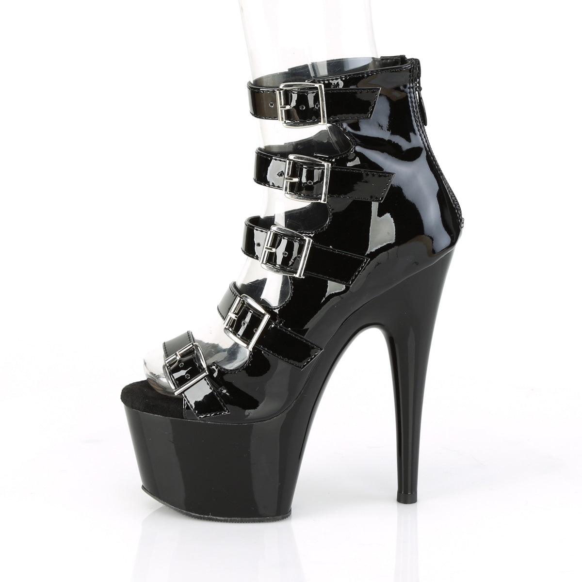 ADORE-700-33 Pleaser Black Patent Platform Shoes [Exotic Dance Shoes]