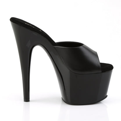 ADORE-701 Pleaser Black Leather Sexy Platform Shoes (Pole Dancing Heels)