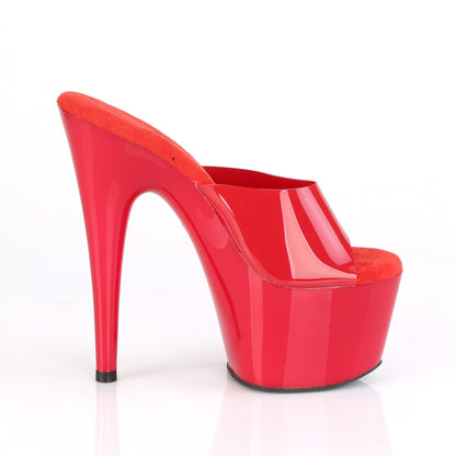 ADORE-701N Pleaser Red (Jelly-Like) TPU/Red Sexy Platform Shoes (Pole Dancing Heels)