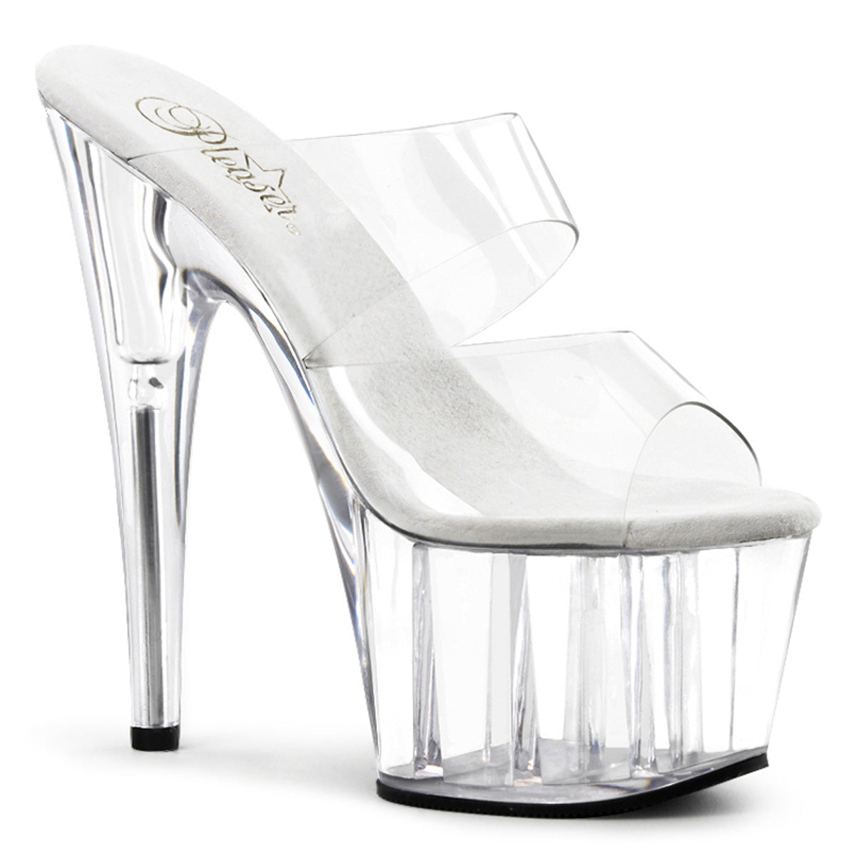 ADORE-702 Strippers Heels Pleaser Platforms (Exotic Dancing) Clr/Clr