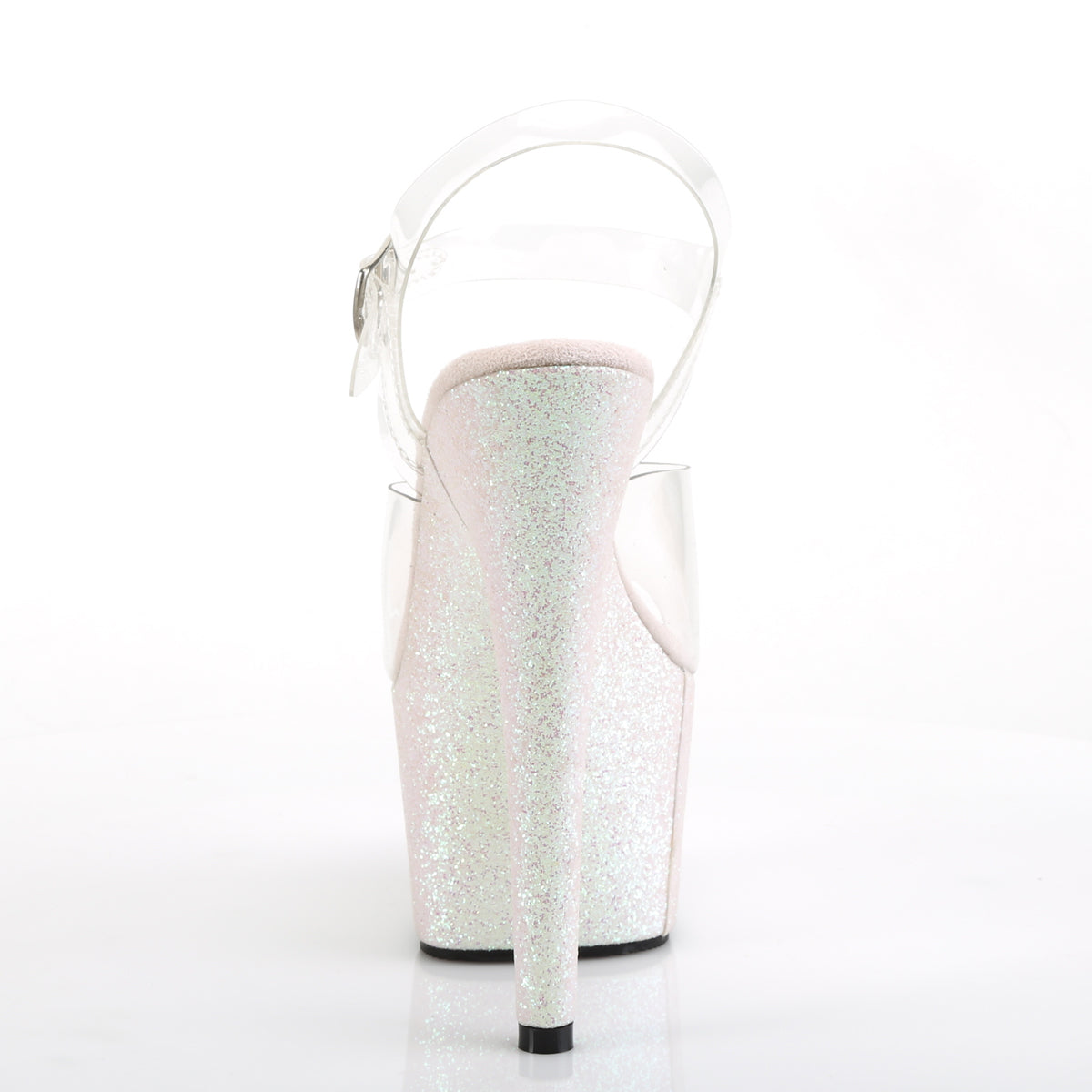 ADORE-708HMG Pleaser Clear/Opal Multi Glitter Platform Shoes [Exotic Dance Shoes]