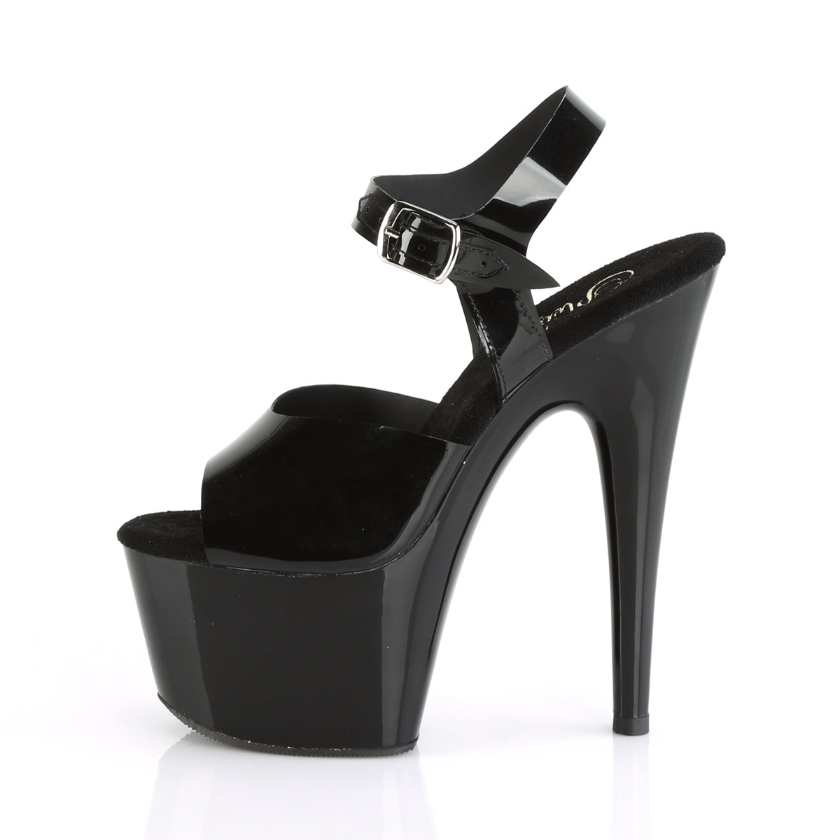 ADORE-708N Pleaser Black [Jelly-Like] TPU/Black Platform Shoes [Exotic Dance Shoes]