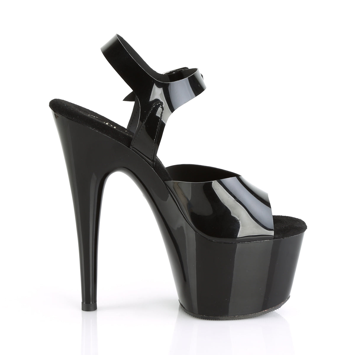 ADORE-708N Pleaser Black [Jelly-Like] TPU/Black Platform Shoes [Exotic Dance Shoes]