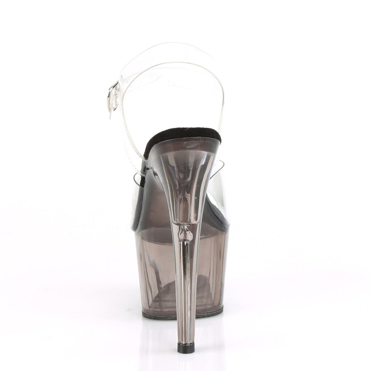 ADORE-708T Pleaser Clear/Smoke Tinted Platform Shoes [Exotic Dance Shoes]