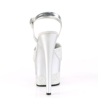 ADORE-709-2G Pleaser Silver Sexy Platform Shoes (Pole Dancing Heels)