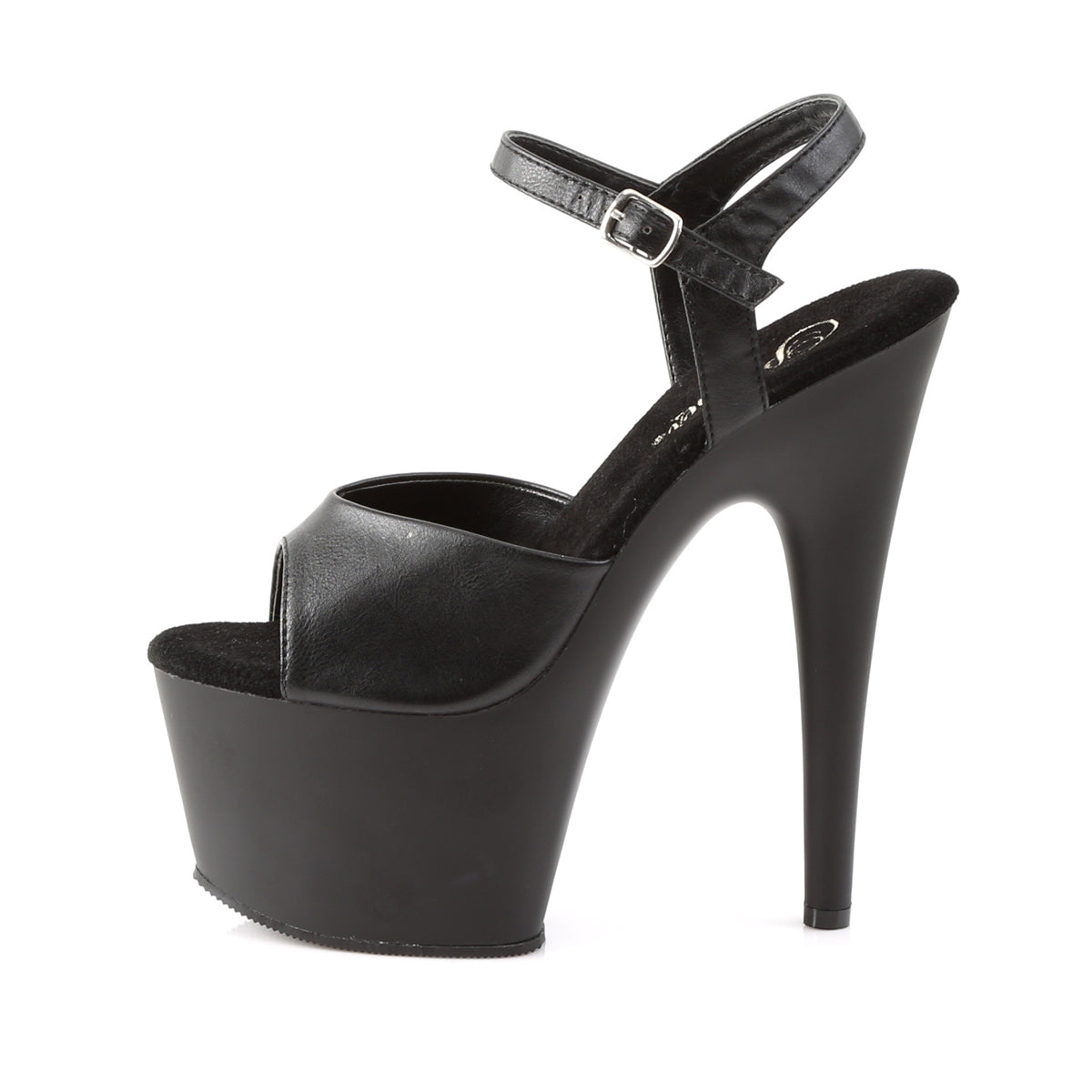 ADORE-709 Pleaser Black Faux Leather/Black Matte Platform Shoes [Exotic Dance Shoes]