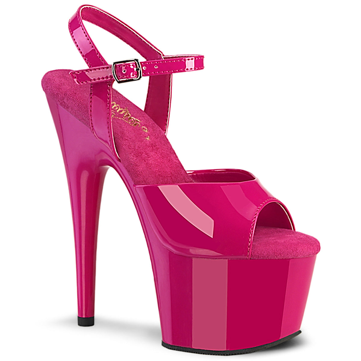 ADORE-709 Strippers Heels Pleaser Platforms (Exotic Dancing) H. Pink Pat/H. Pink