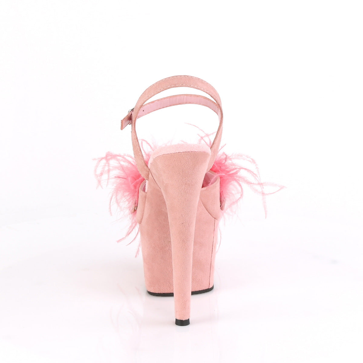 ADORE-709F Pleaser B Pink F.Suede-Feather/B Pink F.Suede Platform Shoes [Sexy Shoes]