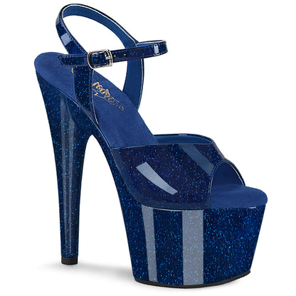 ADORE-709GP Pleaser Navy Blue Glitter Sexy Platform Shoes (Pole Dancing Heels)