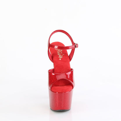 ADORE-709GP Pleaser Ruby Red Glitter Sexy Platform Shoes (Pole Dancing Heels)