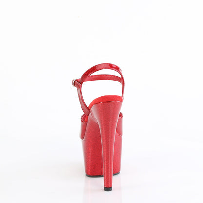 ADORE-709GP Pleaser Ruby Red Glitter Sexy Platform Shoes (Pole Dancing Heels)