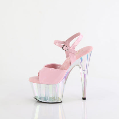 ADORE-709HT Pleaser Baby Pink Hologram Sexy Platform Shoes (Pole Dancing Heels)