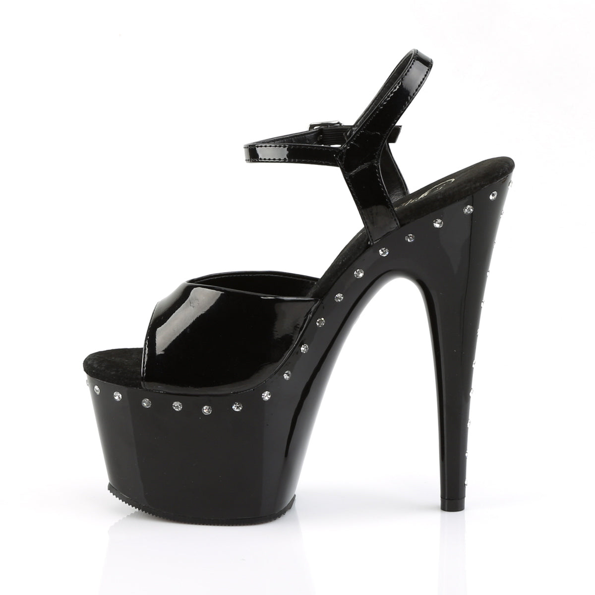 ADORE-709LS Pleaser Black Platform Shoes [Exotic Dance Shoes]