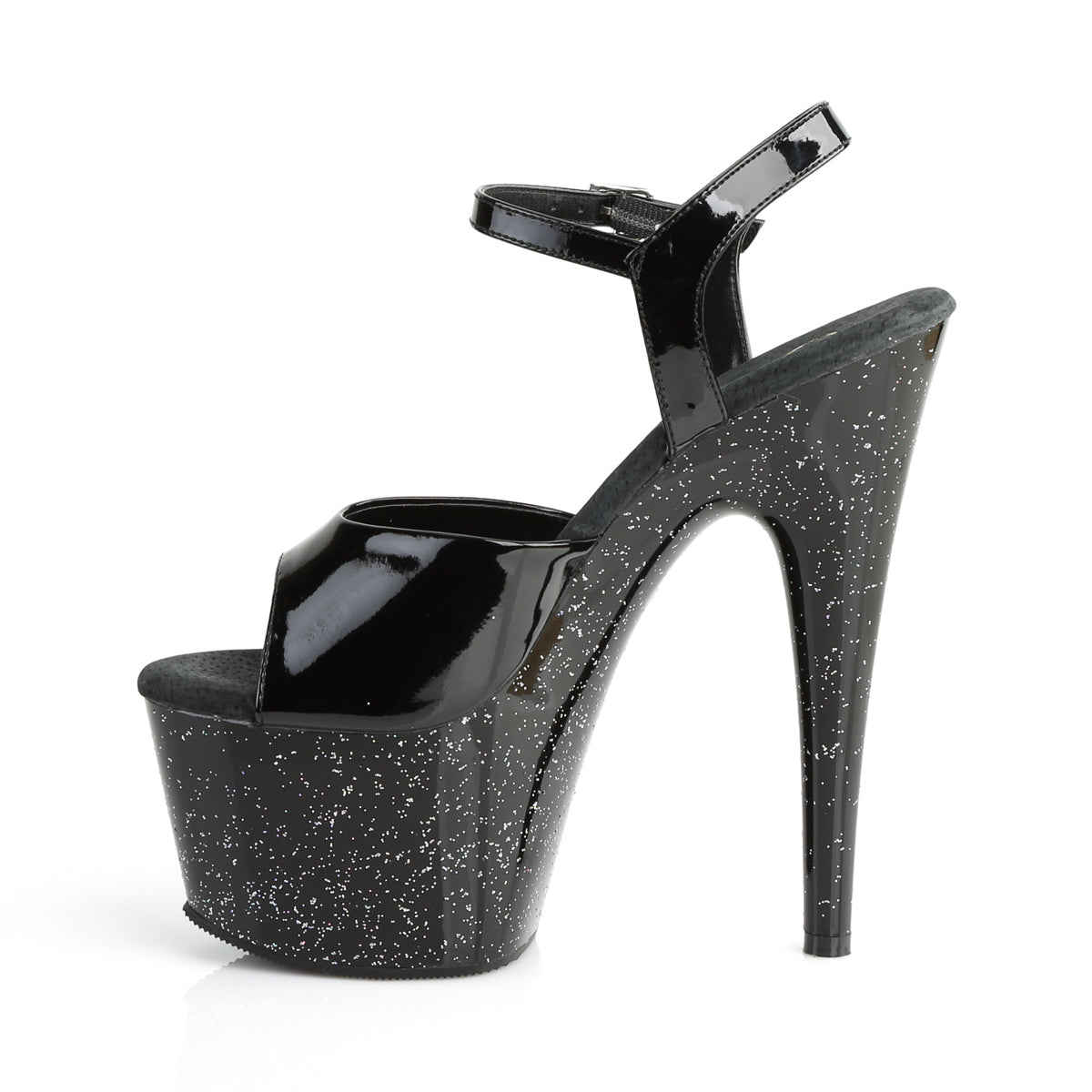 ADORE-709MG Pleaser Black Patent Platform Shoes [Exotic Dance Shoes]