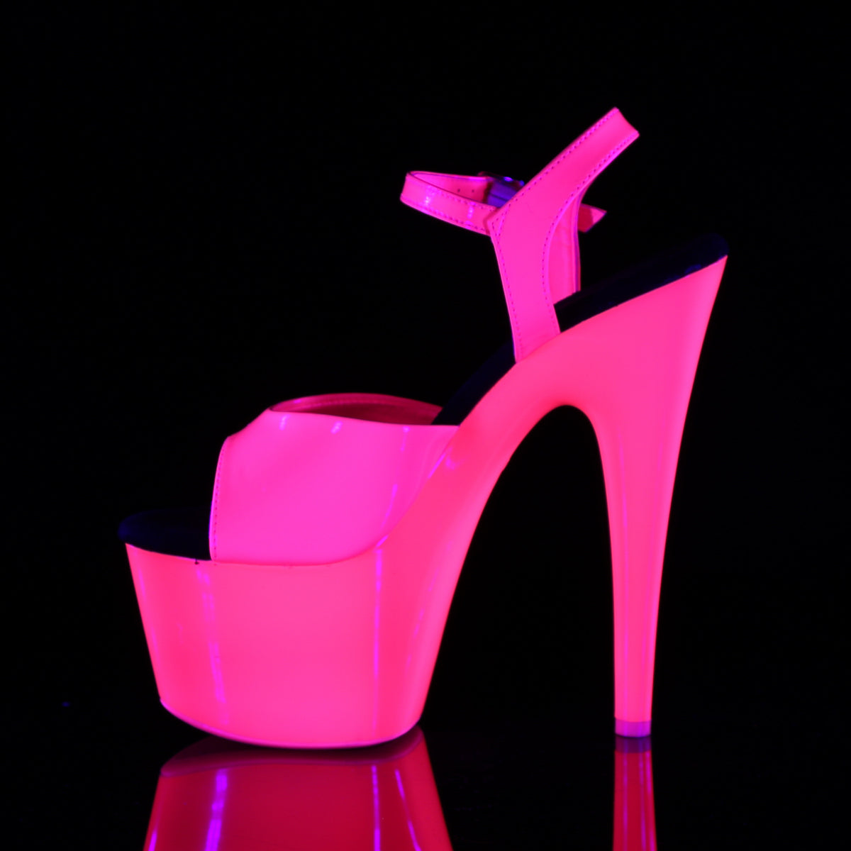 ADORE-709UV Pleaser Neon H Pink Patent/Neon H Pink Platform Shoes [Exotic Dance Shoes]
