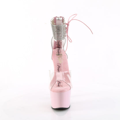 ADORE-724RS Pleaser Clear/Baby Pink Sexy Platform Shoes (Pole Dancing Heels)
